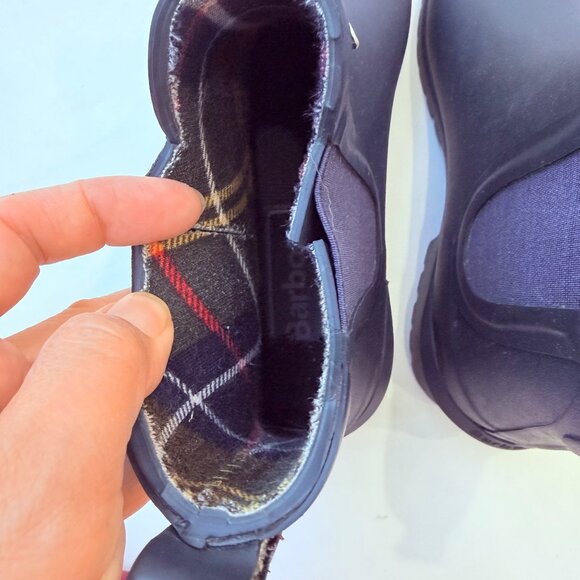 Barbour Nimbus Waterproof Chelsea Rain Boots Women’s Size 5 navy - Picture 8 of 9